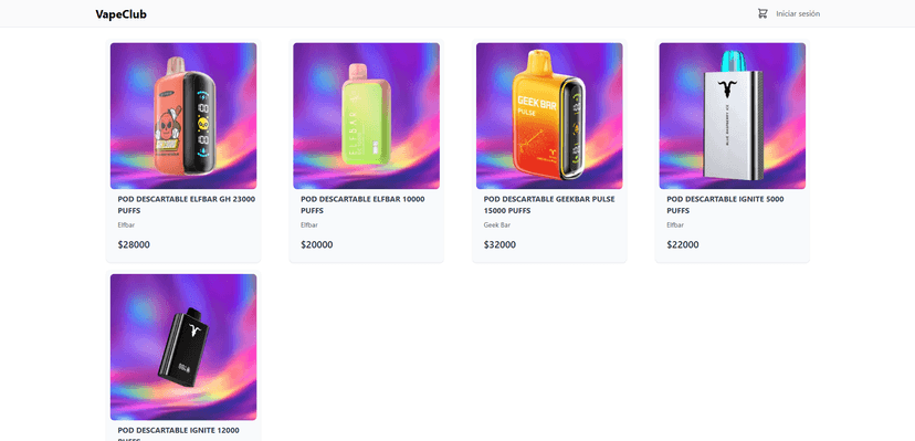 Vape Club E-Commerce